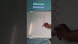 Potenciação potentiation shorts dicasmatemática mathtips matemática maths [upl. by Adyht]