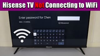 Hisense TV Not Connecting to WiFi StepbyStep Troubleshooting [upl. by Nroht235]