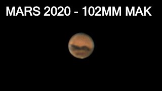 Mars at Opposition 2020 using a Skywatcher Starquest 102MC OTA [upl. by Efthim261]