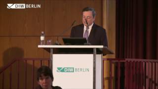 Mario Draghi Lecture at DIW Berlin  25 October 2016 [upl. by Aivull]