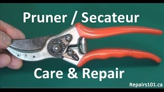 Pruner  Secateur Care amp Repair  How To Make Your Tools Last Forever [upl. by Bodwell673]