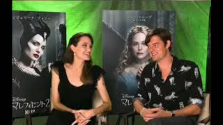 Selangor Princess Tengku Zatashah interviews Angelina Jolie and Sam Riley Maleficent 2019 [upl. by Gleich]