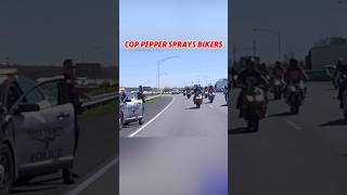 Officer Pepper Sprays a Group of Bikers [upl. by Marchall]