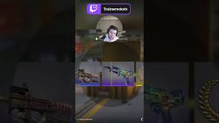 Trainwreckstv UNPACK INSANE KNIFE counterstrike twitchclips csgo gaming funny cs2 videoclips [upl. by Nivra]