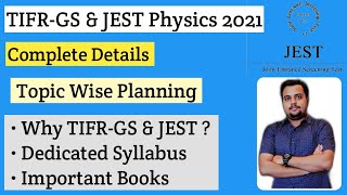 TIFRGS amp JEST Physics 2021  Complete Discussions  Dedicated Syllabus  Books [upl. by Lennaj659]