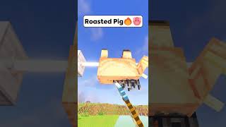 Minecraft Roasted Pig🔥🐷 Worlds Smallest Violin shorts minecraft [upl. by Katey]