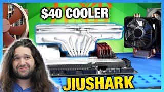 Weird 40 CPU Cooler Jiushark JF13K Diamond Flat Tower Review [upl. by Nellak876]