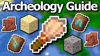 Ultimate Minecraft 120 Archeology Guide  Trail Ruins Brush Pottery Shards Armor Trims amp More [upl. by Dadinirt917]