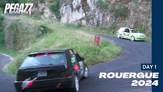 Rallye du Rouergue  2024  DAY 1  SHOW [upl. by Isawk591]