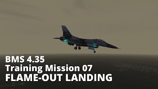 BMS 435 Training Mission 07 FLAMEOUT LANDING [upl. by Pell]