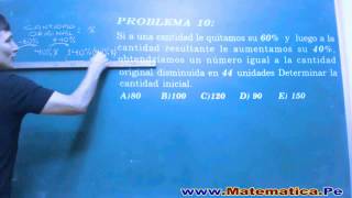 TANTO POR CIENTO PROBLEMA 10 RESUELTO DE ARITMETICA RUBIÑOS [upl. by Nnyledam]