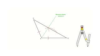 BISECTRICES EN UN TRIÁNGULO OBTUSÁNGULO [upl. by Benoite]