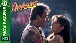 Urmila likes Sanjay Dutt  Bollywood Movie  Khoobsurat [upl. by Anirbes]