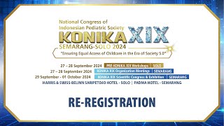 Alur ReRegistration KONIKA XIX 2024 [upl. by Gus]