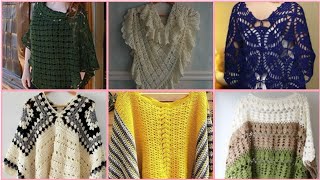 elegant and outstanding crochet lace knit caplets amp poncho fashion SHAWL Pattern [upl. by Bennie698]