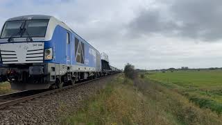 Sylt Autozug mit Dual Vectron Auf Sylt trainspotting train railway [upl. by Nezam]