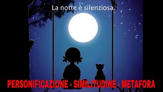 PERSONIFICAZIONE SIMILITUDINE METAFORA  LEZIONE 27 [upl. by Pippy]