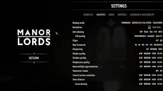 How to Switch the Display Mode in Manor Lords  Fullscreen vs Windowed vs Borderless Fullscreen [upl. by Itteb]