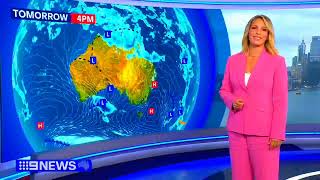 9News Sydney  Weather and Closer Monday February 26th 2024 [upl. by Leasia344]