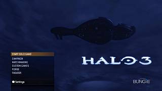 Halo 3  Intro amp Main Menu [upl. by Ecyned170]