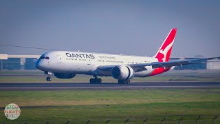 QANTAS Boeing 787 landing in Santiago Plane spotting at Pudahuel SCL airport [upl. by Mazlack]