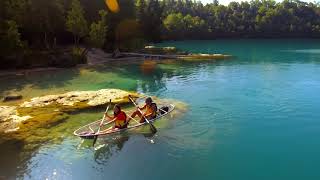 Invisible kayaks at Green Lakes See what they look like [upl. by Yelra357]