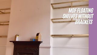 MDF floating shelves without brackets [upl. by Elyrrad291]