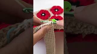 How to Add a Thermal Stitch Strap to a Crochet Bag  Part 2 crochet shortscrochet crocheting [upl. by Yumuk]