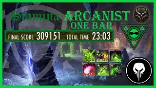 ESO 309k Vateshran Hollows One Bar Stamina Arcanist U41 PS EU [upl. by Anaicul]