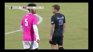 Louisville vs Evansville M 101624 PA Decision No penalty Called Reviewed Overturned  88th Min [upl. by Eintihw257]