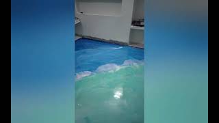 how to epoxy flooring Metallic design with color call 9546456429 patna bihar [upl. by Yslehc473]