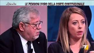 Le pensioni doro della Consulta scontro tra Meloni e Flick [upl. by Srevart278]