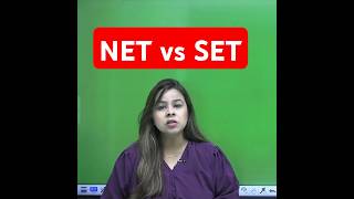 NET Vs SET Exam  SET or NET Which is Better🔥😱 shorts [upl. by Iv318]