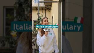 Italian Vocabulary “Bello”✨🇮🇹europassitalian languages learnitalian [upl. by Nraa]