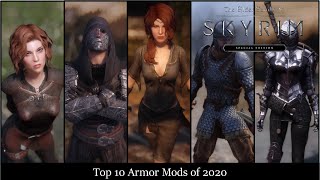 Top 10 Skyrim Armor Mods of 2020 [upl. by Anastatius102]