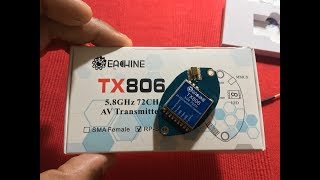 Eachine TX806 leaf 58Ghz 72Ch 1000mw Video Transmitter VTX From Banggood Unboxing [upl. by Jacquelynn240]