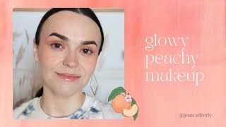 Glowy Peachy Monochromatic Makeup  GRWM In Natural Lighting [upl. by Yasmin]