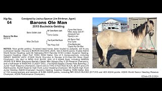 ➖Pitzer Ranch 2024 Spring Sale➖ Lot 64 Barons Ole Man [upl. by Aramac]