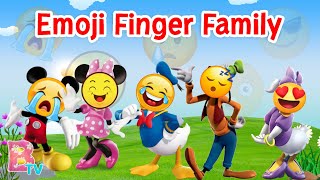 Finger Family Emoji Song  Mickey Mouse Emoji Finger Family Song Nursery Rhyme [upl. by Ilonka]