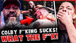 REACTIONS to Leon Edwards vs Colby Covington MMA Community GOES OFF on Colby UFC 296 [upl. by Anahs]