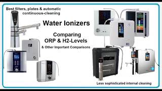 Water Ionizer Comparisons ORP amp H2 Levels for 9 Best Water Ionizers [upl. by Eniamreg]