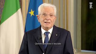 Discorso di fine anno del Presidente Mattarella sottotitolato [upl. by Iorgo875]