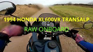 HONDA XL600V TRANSALP  RAW ONBOARD VTWIN SOUND  DOMINATOR EXHAUST [upl. by Ellata468]