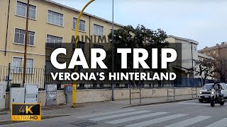 Car Trip Veronas hinterland to Legnago  Video 4k [upl. by Aelanej]