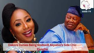 Dakore Denies Being Godswill Akpabios Side Chic [upl. by Buyers]