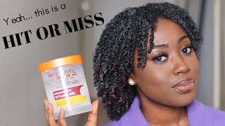 I TRIED THE NEW CANTU MAXIMUM HOLD GEL ON MY TYPE 4 NATURAL HAIR AND [upl. by Yenobe]