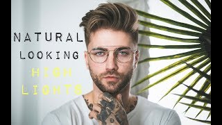 NATURAL LOOKING HIGHLIGHTS WITH HIGH VOLUME QUIFF ft Daniel silva [upl. by Camilo]