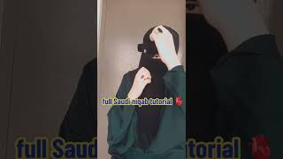 saudi niqab tutorial pt1 fashion drawingskill religion [upl. by Seuqirdor]