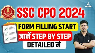 SSC CPO Form Fill Up 2024  SSC CPO Form Kaise Bhare  Step by Step Process by Vinay Sir [upl. by Rasmussen]