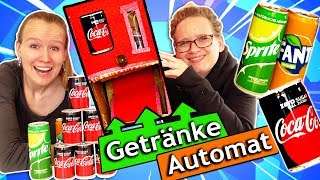 COLA FANTA SPRITE TRINK AUTOMATEN selber bauen DIY Getränkeautomat aus Pappe fürs Zimmer Inspiration [upl. by Eeryn]